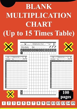 blank multiplication chart 1st edition bm teacher hocine b0cqzwfjwt