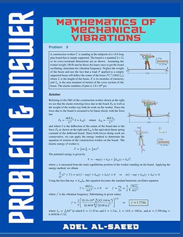 problem and answer mathematics of mechanical vibrations 1st edition adel alsaeed b0bnvl899m, 979-8366495615