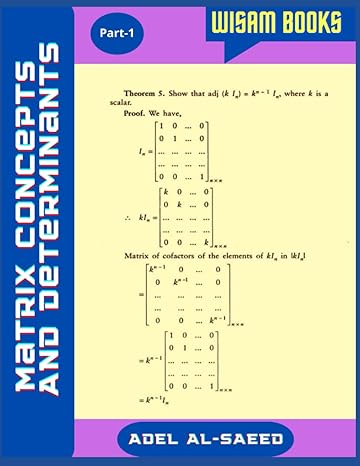 engineering mathematics series matrix 1 1st edition adel al saeed b0bxncsngd, 979-8386491161