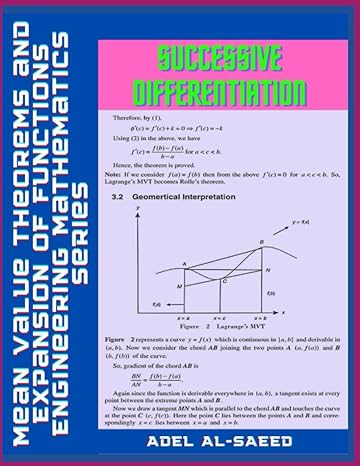 successive differentiation mean value theorems and expansion of functions engineering mathematics series 1st