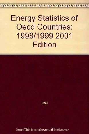 energy statistics of oecd countries 1998 1999/statistiques de lenergie des pays de locde 2001st edition iea