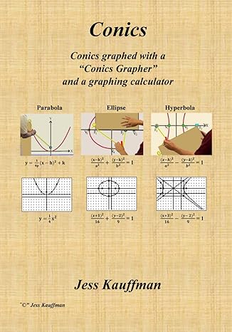 conics conics graphed with a conics grapher and a graphing calculator 1st edition jess r kauffman b0ck3pwjn4,