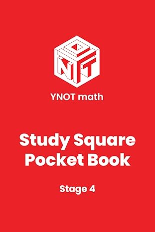 ynot math study square pocket book stage 4 1st edition ynot math b0cpys4354, 979-8869661531