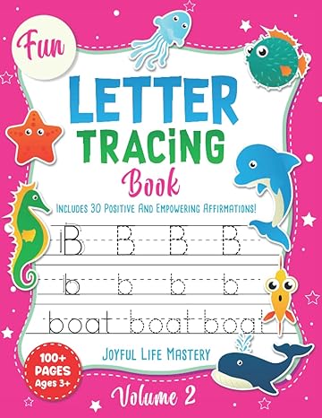 fun letter tracing book vol 2 a joyful letter practice workbook for preschool pre k and kindergarten kids