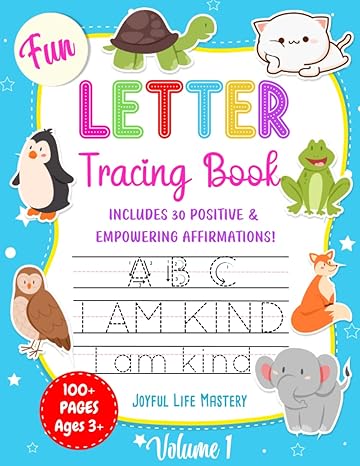 fun letter tracing book vol 1 a joyful letter practice workbook for preschool pre k and kindergarten kids