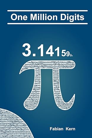 one million digits of pi including statistics and special number sequences of the first 1 000 000 decimal