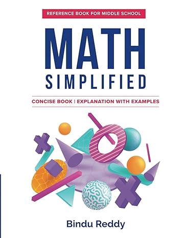 math simplified reference book for middle school 1st edition bindu reddy b0cw6gmhmy, 979-8893222180