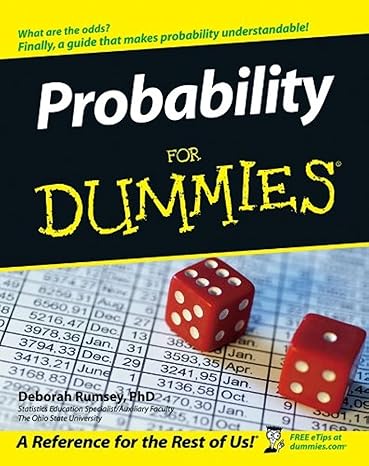 probability for dummies 1st edition deborah j rumsey 0471751413, 978-0471751410