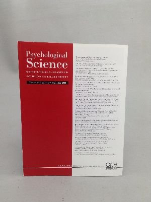 psychological science research theory and application in psychological and related sciences vol 19 number 9