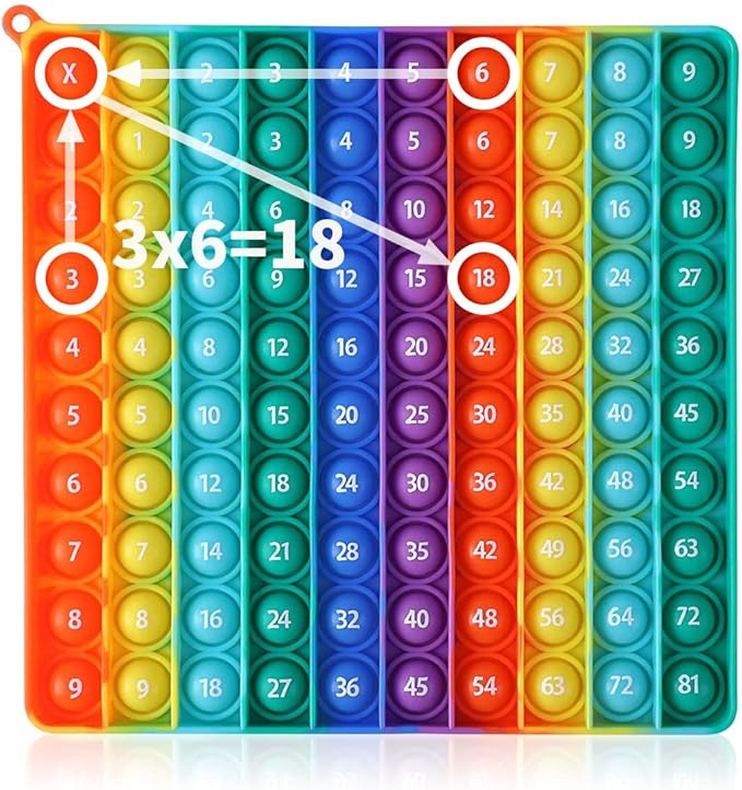 p00p with numbers multiplication table game fidget math toys stress relieving fidget learning game toy to