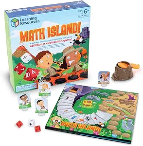 learning resources math island addition and subtraction game elementary math teaching toys childrens math