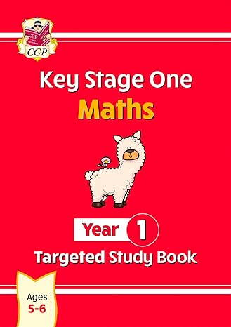 new ks1 maths year 1 targeted study book 1st edition cgp books 1789089182, 978-1789089189