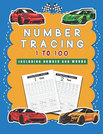 tracing numbers 1 100 cars number practice workbook to learn pen control the numbers from 0 to 100 for