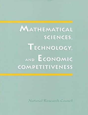 mathematical sciences technology and economic competitiveness 1st edition national research council ,division