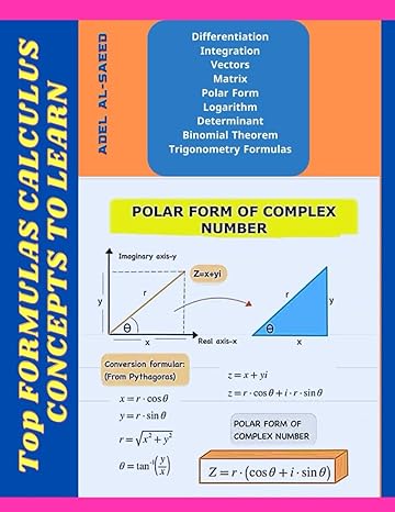 top formulas calculus concepts to learn differentiation integration vectors matrix polar form logarithm