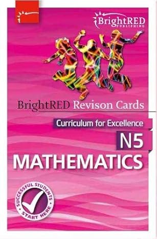 national 5 mathematics revision cards 1st edition bright red publishing 1849483493, 978-1849483490