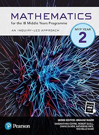 pearson mathematics for the middle years programme year 2 1st edition  1292367415, 978-1292367415