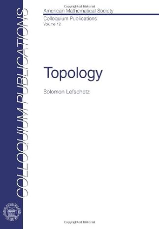 topology 1st edition solomon lefschetz 0821846035, 978-0821846032