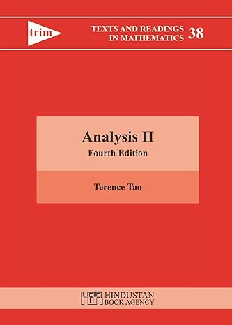 analysis 4th edition terence tao 8195196128, 978-8195196128