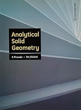 analytical solid geometry 1st edition s pirzada 8173715807, 978-8173715808