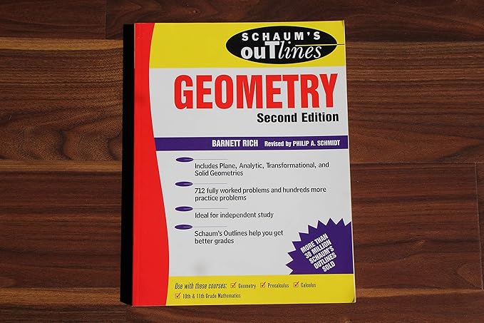 schaums outline of theory and problems of geometry includes plane analytic transformational and solid