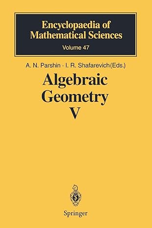 algebraic geometry v fano varieties 1st edition a n parshin ,i r shafarevich ,yu g prokhorov ,s tregub ,v a