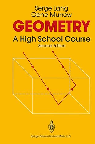 geometry a high school course 2nd edition serge lang ,gene murrow b000aprbyi, 978-0387966540