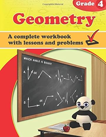 geometry grade 4 workbook 1st edition maria miller 1523304103, 978-1523304103