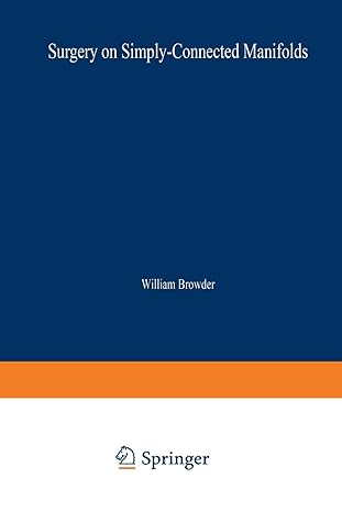 surgery on simply connected manifolds 1st edition william browder 3642500226, 978-3642500220