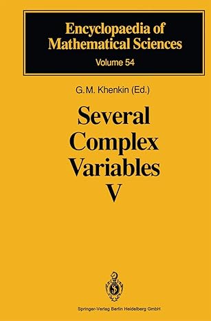 several complex variables v complex analysis in partial differential equations and mathematical physics 1st
