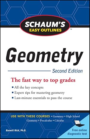 schaums easy outline of geometry 2nd edition barnett rich 0071745858, 978-0071745857