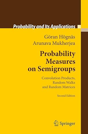 probability measures on semigroups convolution products random walks and random matrices 1st edition goran