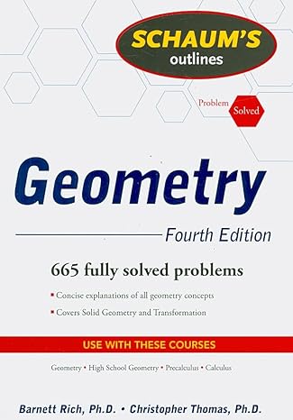 schaums outline of geometry 4ed 4th edition barnett rich ,christopher thomas 0071544127, 978-0071544122