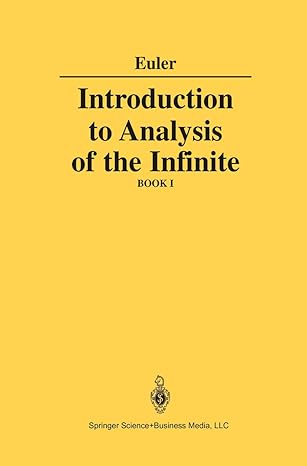 introduction to analysis of the infinite book i 1st edition leonhard euler ,j d blanton 1461269881,