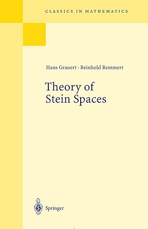 theory of stein spaces 1st edition hans grauert ,reinhold remmert 3540003738, 978-3540003731