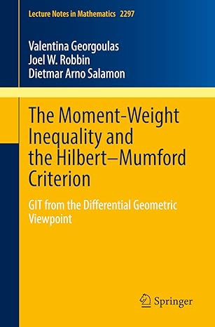 the moment weight inequality and the hilbert mumford criterion git from the differential geometric viewpoint