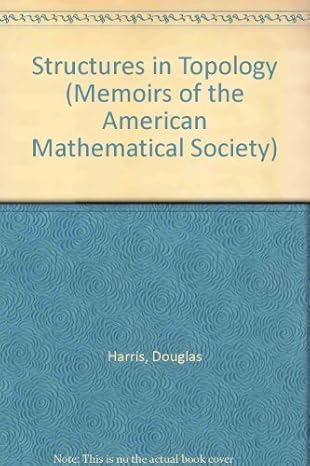 structures in topology 1st edition douglas harris 0821818155, 978-0821818152