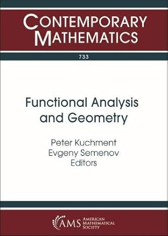 functional analysis and geometry selim grigorievich krein centennial 1st edition peter kuchment ,evgeny