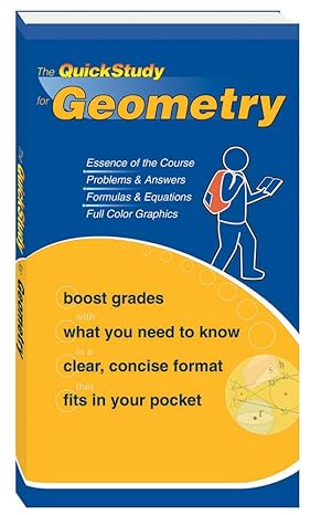 the quick study for geometry 1st edition inc barcharts 1423202570, 978-1423202578