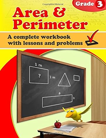 area and perimeter grade 3 workbook 1st edition maria miller 1523293179, 978-1523293179