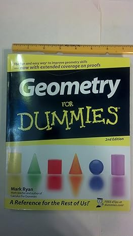 geometry for dummies 2nd edition mark ryan 0470089466, 978-0470089460