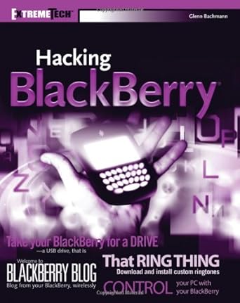 hacking blackberry extremetech 1st edition glenn bachmann b008smaayi