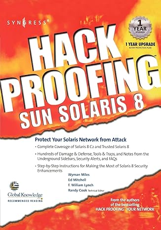 hack proofing sun solaris 8 1st edition syngress 192899444x, 978-1928994442