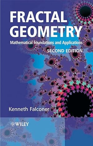 fractal geometry 2e 2nd edition kenneth falconer 0470848626, 978-0470848623