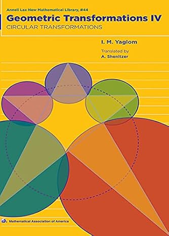 geometric transformations iv 1st edition i m yaglom 0883856484, 978-0883856482