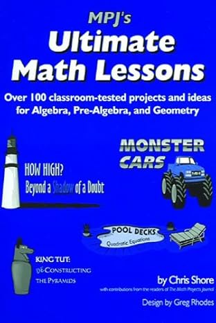 mpjs ultimate math lessons 1st edition chris shore 0972405704, 978-0972405706