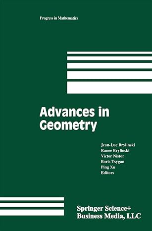 advances in geometry volume 1 1999th edition jean luc brylinski ,ranee brylinski ,victor nistor 1461272742,