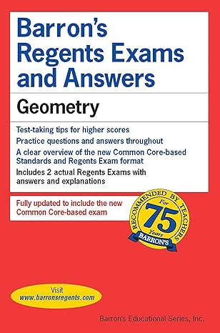 regents exams and answers geometry 1st edition andre castagna ph d 1438007639, 978-1438007632