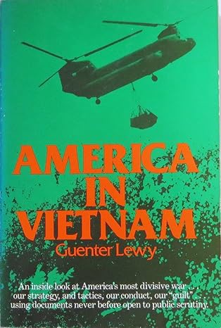 america in vietnam 1st edition guenter lewy 0195027329, 978-0195027327