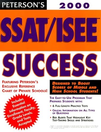 peterson s ssat/isee success 2000 1st edition petersons ,jeffrey e. levitsky 0768902118, 978-0768902112